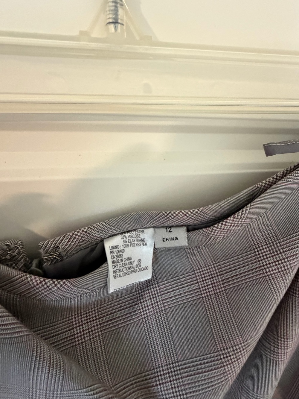 Tahari Taupe Plaid Pleated-Hem Pencil Skirt Set - Picture 8 of 8